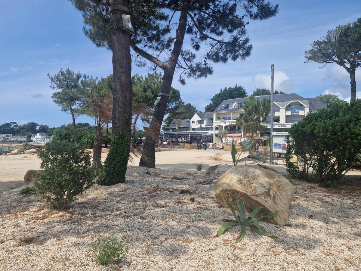 Guidel-Plages Studio Lumineux Balcon Vue Mer & Piscine Exterior foto